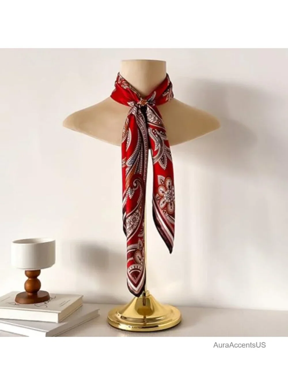 100% Mulberry Silk Square Scarf 26x26 - Hair Scarf Bandana Neckerchief
